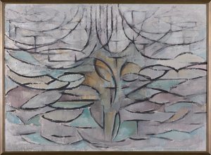 開花アップルツリー、1912 作： Piet Mondrian